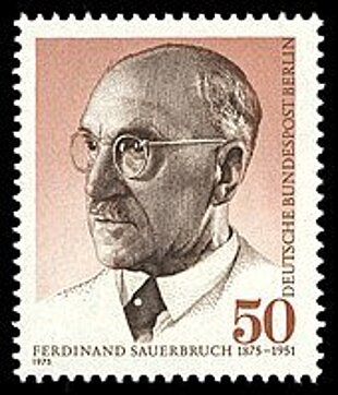 Briefmarke Ferdinand Sauerbruch